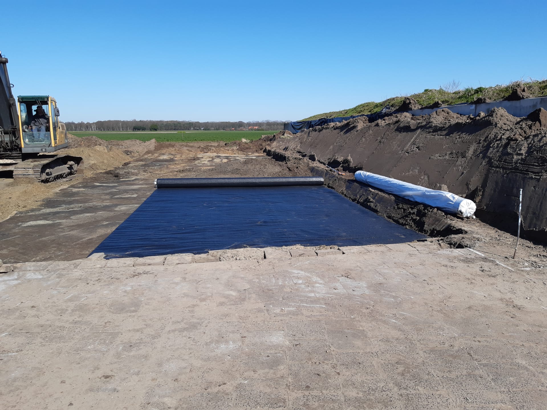 Stabilisatiedoek voor fundering