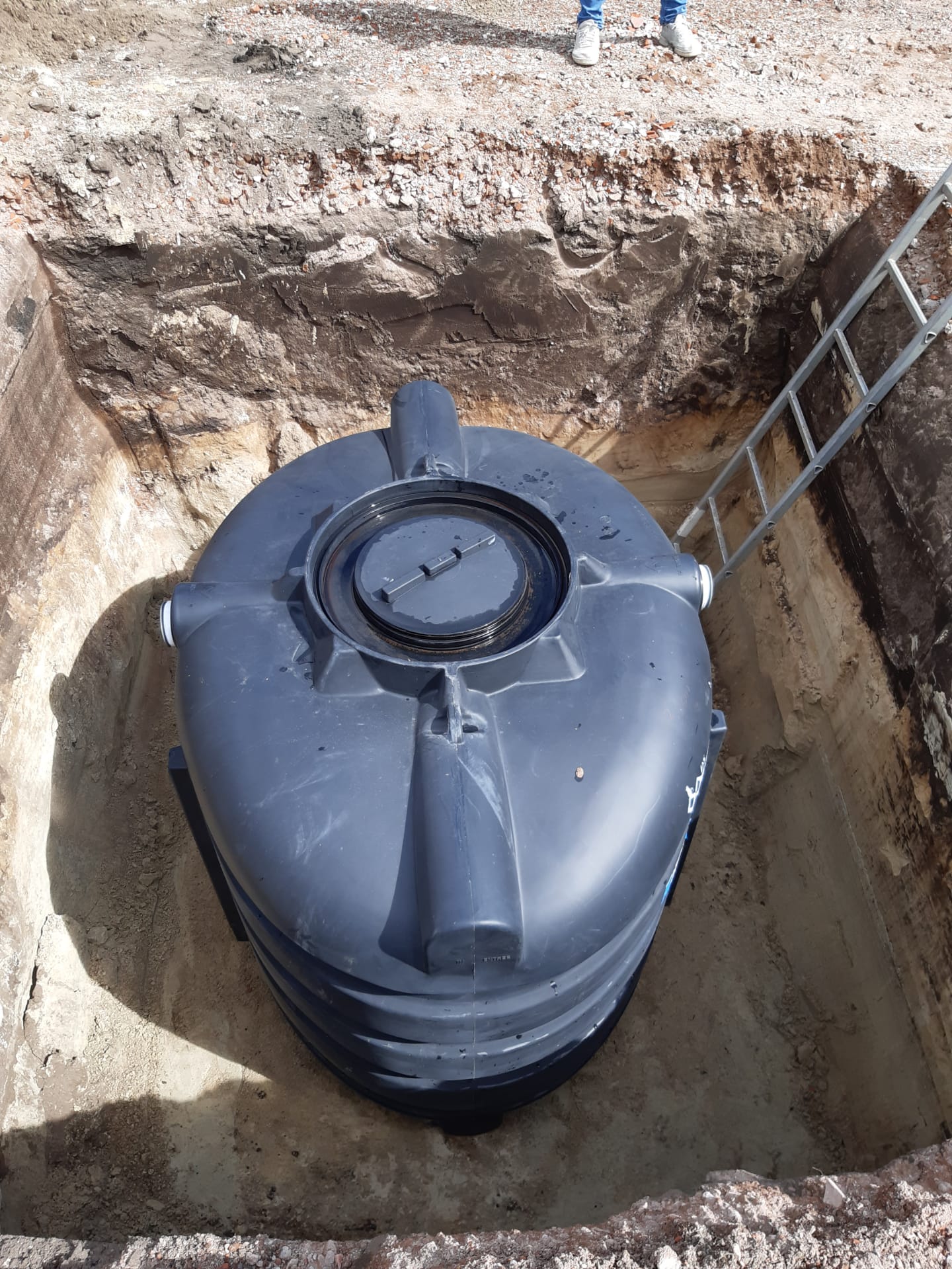 Plaatsen en installatie septische put